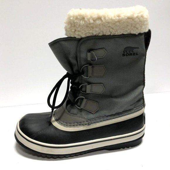 Sorel Women's Winter Carnival, Gray Waterproof Boots, Size M